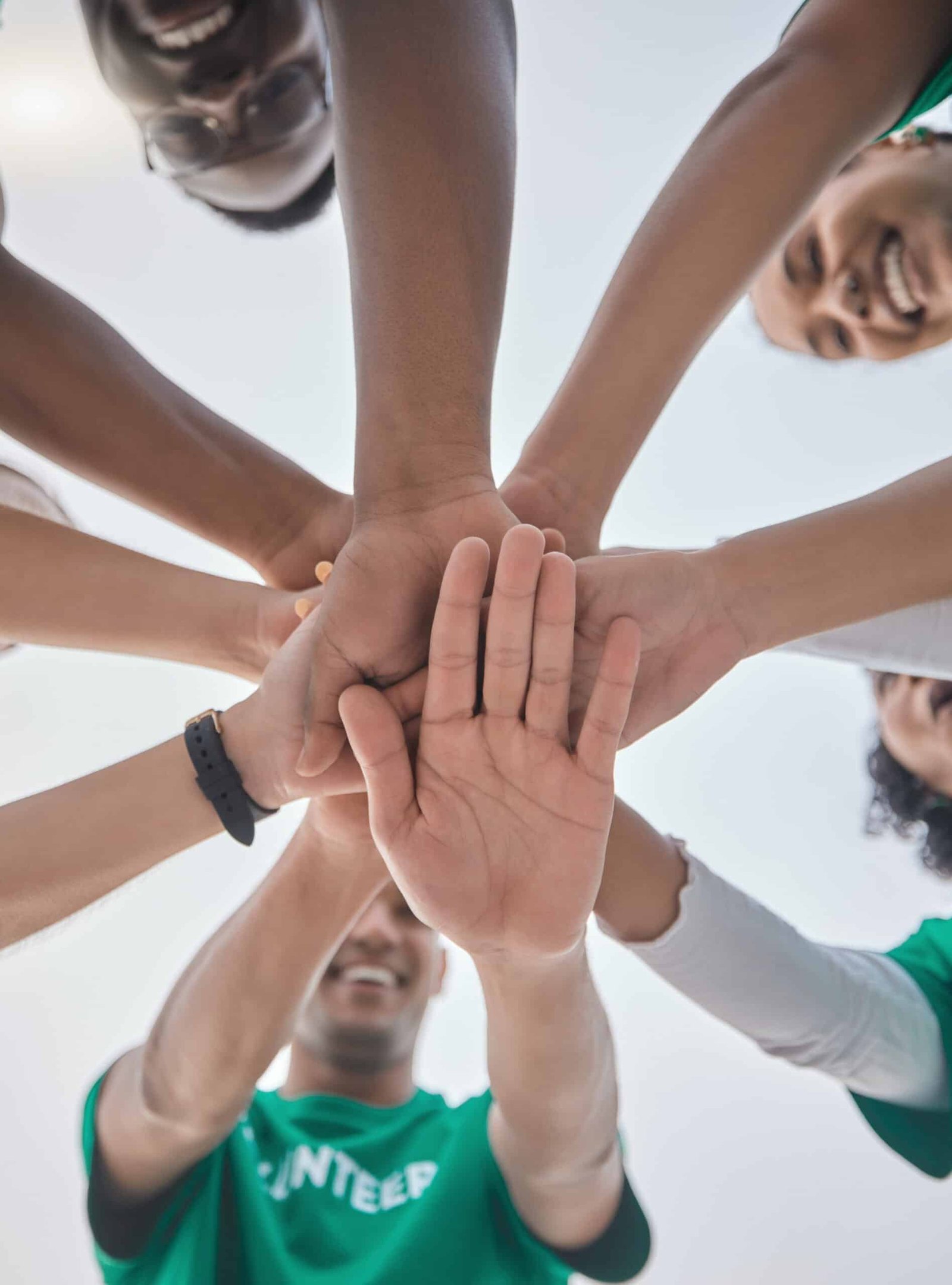 Teamwork,with hands of people for great work freshix